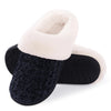 Women's Winter Plush Slippers - Fur-Lined Memory Foam, Non-Slip Soft Sole Indoor/Outdoor House Shoes