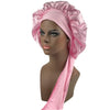 Large Satin Sleep Bonnet for Women - 42 cm (16.5 in) Silk Night Cap for Hair Protection