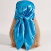 Solid 90cm (35.4in) Square Hijab Bandana – Silk-Feel Polyester Headscarf, Hip-Hop Neckerchief & Windproof Shawl for Women