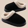 Women's Plush Fleece-Lined Winter Slippers, Non-Slip Soft-Sole Indoor House Shoes