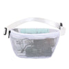 See-Through Mesh Waist Bag — Adjustable Clear Fanny Pack for Stadium & Travel (23 x 5 x 14 cm / 9.06 x 1.97 x 5.51 in)