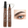 Waterproof Liquid Eyebrow Pen, Microblading Brow Pencil, Long-Lasting Black