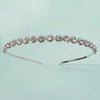 Rhinestone Star Headband with Multilayer Pearls and Zircon Bridal Party Hairband