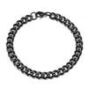 Stainless Steel Cuban Curb Chain Bracelet - Unisex Couples Wrist Jewelry