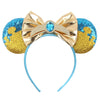 Disney Lilo & Stitch Mickey Mouse Ears Headband, Sequined 5-inch (12.7 cm) Bow Hairband for Women, Girls & Kids