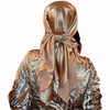 35.4 x 35.4 in (90 x 90 cm) Satin Square Scarf – Women's Polyester Hijab, Headscarf, Shawl & Bandanna