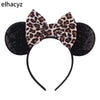 Disney Sequined Mouse Ear Headband with Rainbow Bow, Festival Party Hairband for Women & Girls