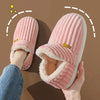 Faux Fur Plush Slippers for Women & Men — Warm Fuzzy Indoor Winter House Slippers with Soft Rubber Sole