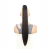 24-Inch (61 cm) Clip-In Straight Ponytail Hair Extension, Heat-Resistant Synthetic Claw Clip for Women, Blonde/Black