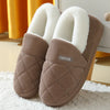 Women's Corduroy Plush-Lined Memory Foam Slippers - Indoor Bedroom Slides, Fluffy Fuzzy Warm Slip-On with EVA Sole