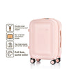 Hardshell Spinner Suitcase ABS+PC Rolling Luggage 20/24/26 Inch (38×22×55 cm, 44×25×65 cm, 47×28×69 cm) with TSA Lock