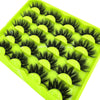 10 Pairs 3D Faux Mink 25mm Wispy Fluffy Volume Strip False Eyelashes Dramatic Cat Eye