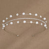 Rhinestone Star Headband with Multilayer Pearls and Zircon Bridal Party Hairband