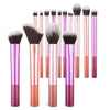 12-Piece Makeup Brush Set Soft Synthetic Brushes for Foundation Blush Eyeshadow Cosmetic Tools