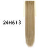 Wrap-Around Clip-In Ponytail Hair Extension 22-34 in (56-86 cm) Long Straight Heat-Resistant Synthetic Blonde Brown