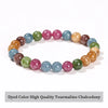 Natural Stone Beaded Bracelet 6/8/10mm — Obsidian Fluorite Quartz Jasper Stretch Yoga Bracelet for Women & Men