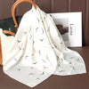 Satin-Look Square Scarf 27.6 x 27.6 in (70 x 70 cm) Cat Print Headscarf, Neck Wrap & Bandana for Women