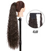 34-Inch (86 cm) Clip-In Synthetic Ponytail Hair Extension — Blonde Wrap-Around Long Straight Hairpiece