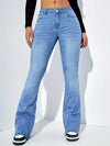 Women's High-Waist Stretch Flared Jeans — Comfortable Bootcut Denim