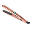 Titanium Flat Iron Hair Straightener with LCD Display, Dual Voltage Instant Heat for Dry Hair