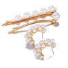 Korean-Style Pearl Hairpin & Earring Set – Elegant Hair Accessories for Women