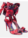 Women's Ankle Strap Stiletto Sandals 8 cm (3.15 in) High Heels Microfiber Wedding & Party Shoes