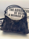 Real Mink Fur Shoulder Bag Luxury Women's Fur Crossbody Handbag