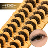 3D Faux Mink Wispy Cat-Eye False Eyelashes – 10 Pairs, Layered Natural-Look Lashes (15–20 mm / 0.59–0.79 in)