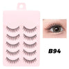 5 Pairs Manga Wispy Strip Lashes Soft Natural Long False Eyelashes for Anime Makeup