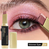 Double-Ended Glitter Eyeshadow Stick Waterproof Metallic Shimmer Highlight
