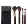 5-Piece Mini Makeup Brush Set — Travel-Friendly Soft Synthetic Bristles for Eyeshadow, Foundation, Blush, Concealer & Lip