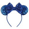 Disney Sequined Mouse Ear Headband with Rainbow Bow, Festival Party Hairband for Women & Girls