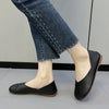 Women's PU Leather Slip-On Ballet Flats - Comfortable Loafers for Spring & Autumn