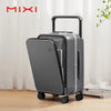 Front Laptop Pocket Spinner Suitcase – Wide Handle PC Aluminum Frame Trolley Luggage, 20\" (50 cm) Carry‑On & 24\" (61 cm)
