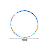 LED Glow Hula Hoop (60/70/80/90 cm | 24/28/31/35 in) — Multicolor Light-Up Fitness Hoop for Adults & Kids, Portable Collapsible Core Workout