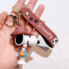 Snoopy Cute Doll Keychain Silicone Car Couple Key Pendant Bag Small Pendant Creative Keychain