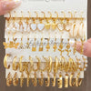 24-Pair Vintage-Inspired Small Hoop Earring Set for Women – Elegant Geometric Alloy Hoops for Daily Wear & Gifts