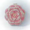 Floral Rhinestone Minaudiere Evening Clutch Rose Crystal Bridal Wedding Party Bag