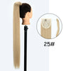 34-Inch (86 cm) Clip-In Synthetic Ponytail Hair Extension — Blonde Wrap-Around Long Straight Hairpiece