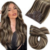 Moresoo Brazilian Remy Clip-In Human Hair Extensions – Straight 5PC or 7PC Set, 10–24 in (25–61 cm)