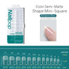 600-Piece Full Cover False Nail Tips Acrylic Nail Capsules Clear Semi-Matte Stiletto Coffin Almond Square Oval