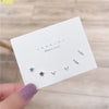 S925 Silver Needle Mini Stud Earrings Set for Women and Girls, Cute Geometric Fashion Jewelry Gift