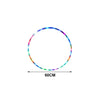 LED Flashing Fitness Hula Hoop 90 cm (35.4 in) 7-Color Portable Weighted Exercise Hoop for Waist & Core