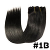 Seamless Clip-In Human Hair Extensions 8-Piece 120g Brazilian Remy Straight 16-26 in (41-66 cm)