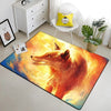 Wolf & Moon Area Rug – Scenic Wolf Moon Pattern Non-Slip Carpet for Living Room & Bedroom, Soft Large Area Rug (23×35–70×102 in | 60×90–180×260 cm)