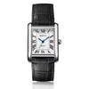 REBIRTH Elegant Women's Quartz Square Dial Watch Leather Strap Water-Resistant Business Watch