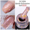 15ml (0.5 fl oz) Quick Extension Gel Nail Polish Nude Milk White Builder Hard Gel Varnish UV/LED