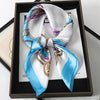 Satin Square Scarf 70cm (27.6 in) Silk-Look Polyester Neck & Hair Tie Bandana for Women Floral Headscarf Hijab