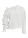 Women's Plus Size Long Sleeve Pullover Sweater Solid Knit Slant Neck Comfortable Fit for Autumn Winter