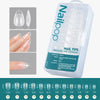 600-Piece Full Cover False Nail Tips Acrylic Nail Capsules Clear Semi-Matte Stiletto Coffin Almond Square Oval